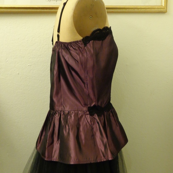 Angel Kiss Purple and Black Lace Camisole - Picture 3 of 7